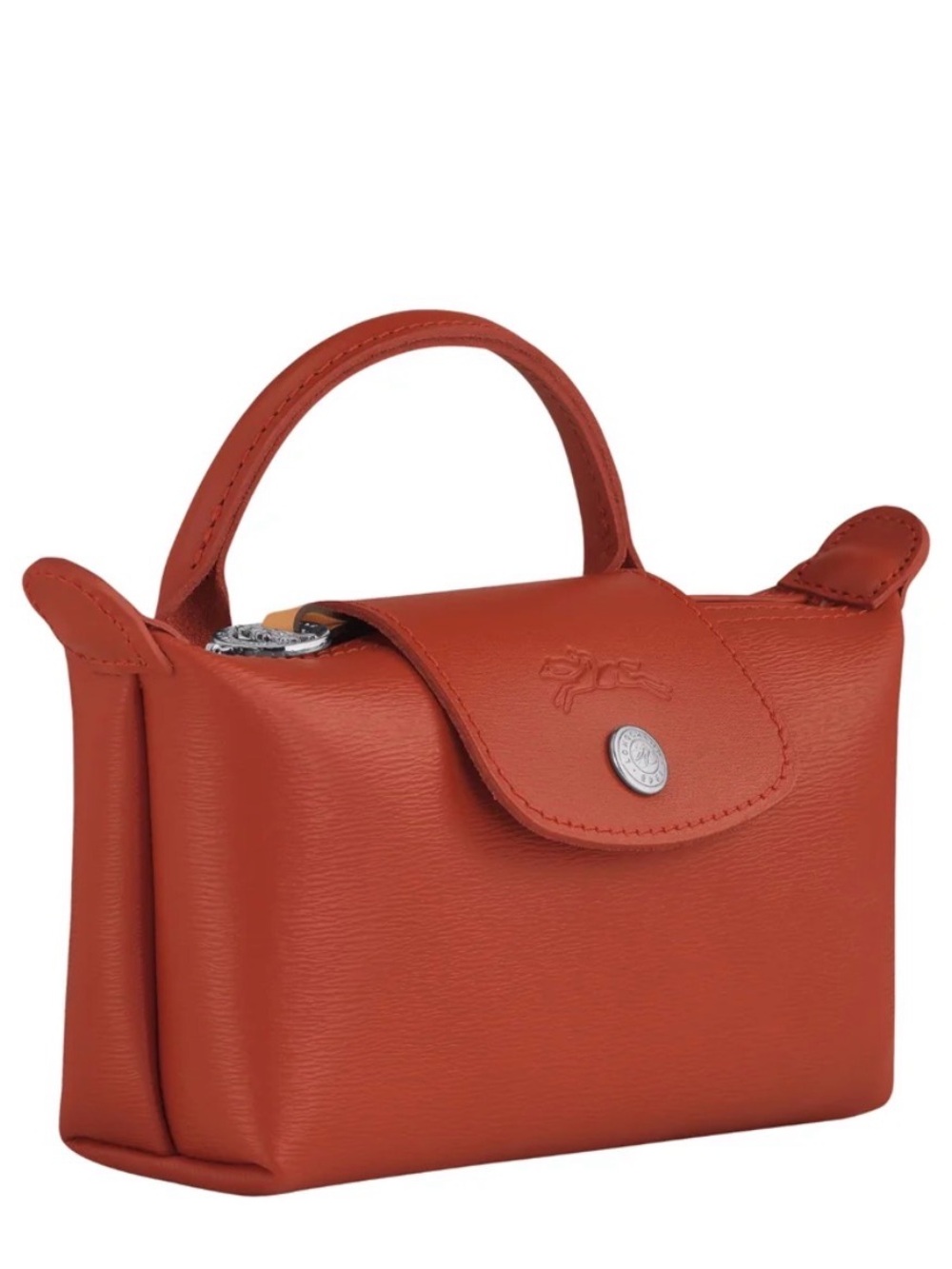 Longchamp Le Pliage City Top Handle Pouch Terracotta